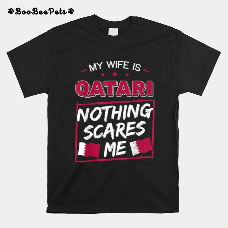 My Wife Is Qatari State Of Qatar Heritage Roots Flag Pride T-Shirt