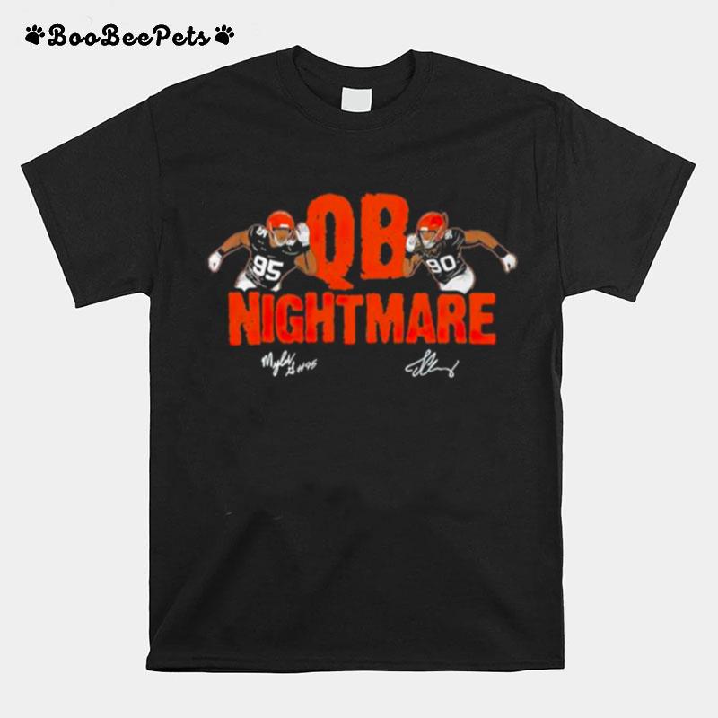 Myles Garrett And Jadeveon Clowney Qb Nightmare T-Shirt
