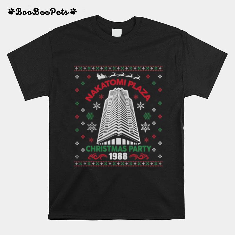 Nakatomi Plaza 1988 Christmas Party Ugly Christmas T-Shirt