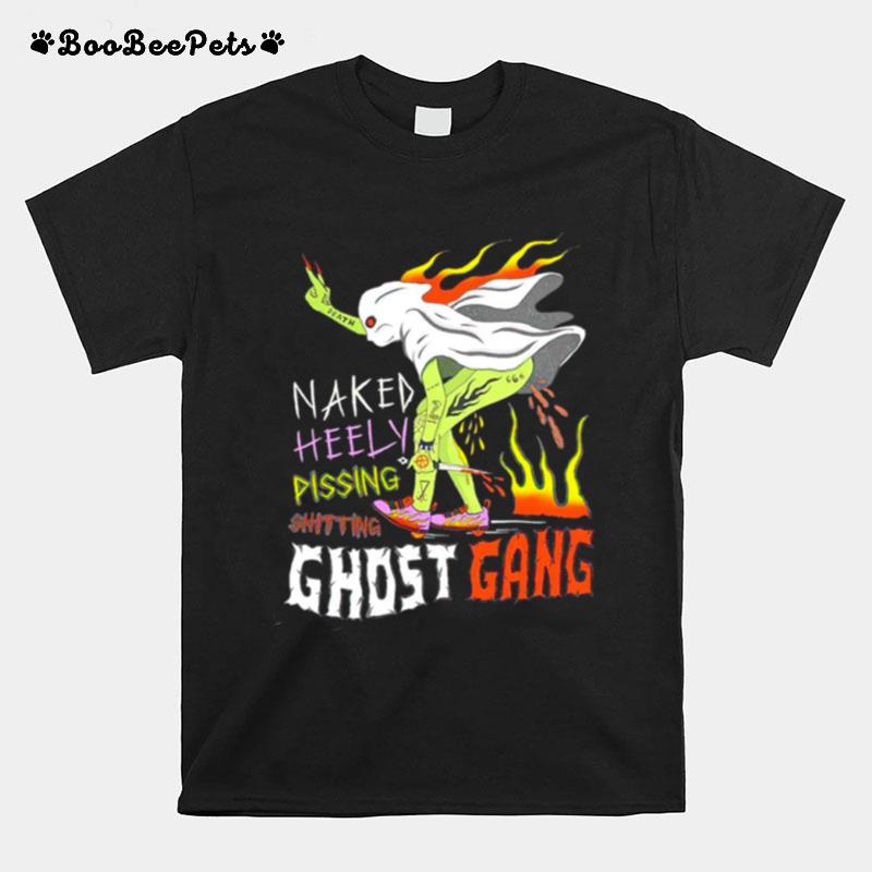 Naked Heely Dissing Shitting Ghost Gang T-Shirt
