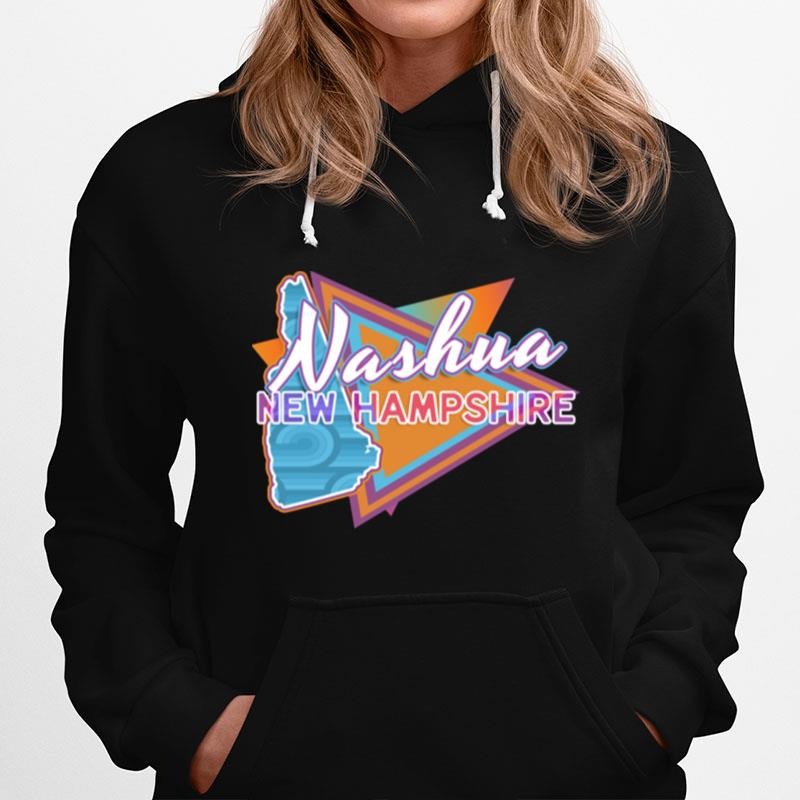 Nashua New Hampshire Vintage Retro Throwback Hoodie