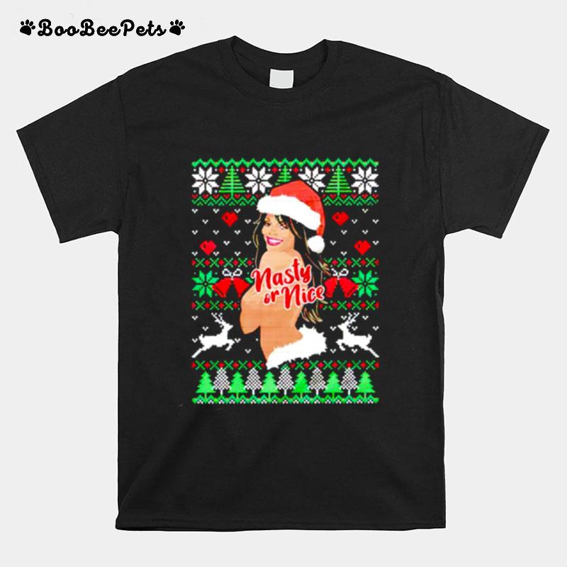 Nasty Or Nice Christmas T-Shirt