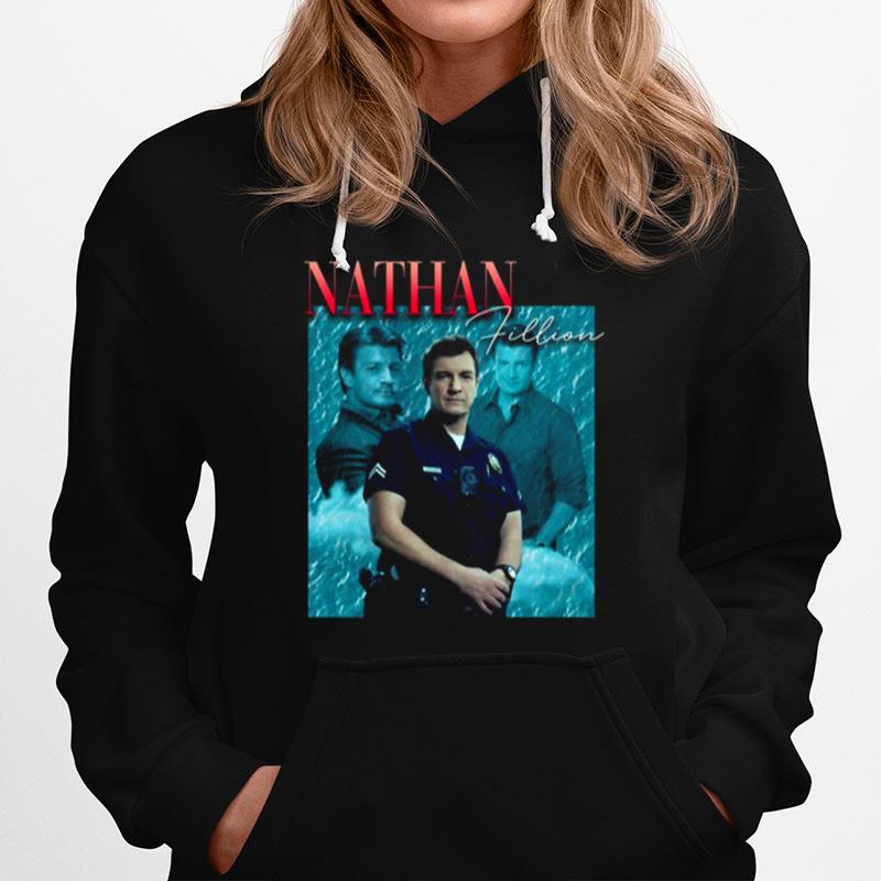Nathan Fillion Retro 80S The Rookie Tv Show Hoodie