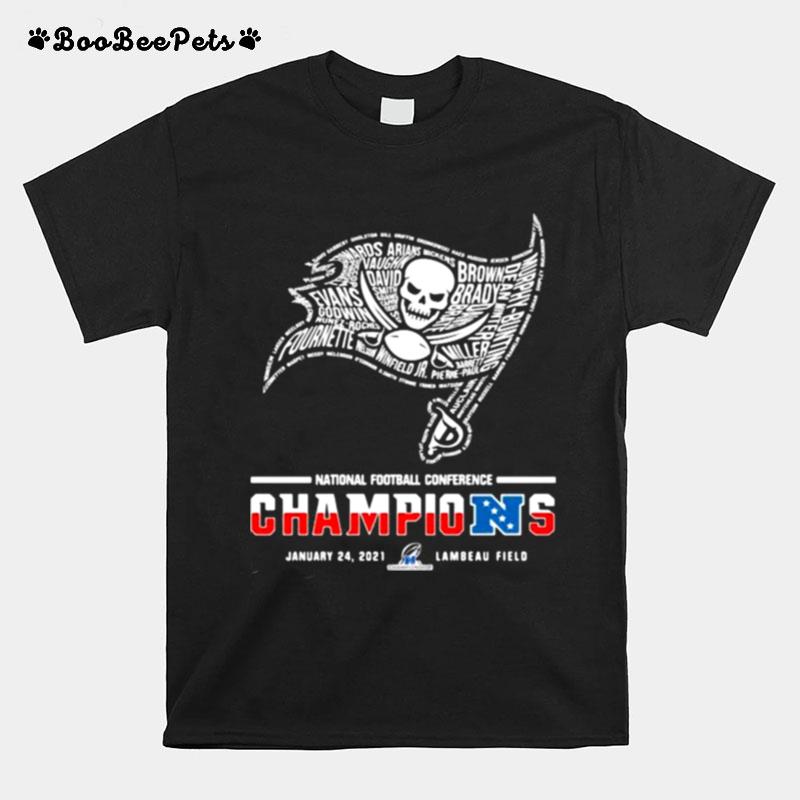 National Football Conference Champions Tampa Bay Buccaneers Flag T-Shirt