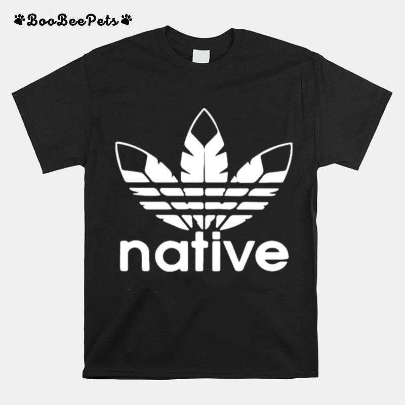 Native American Adidas Feather Logo T-Shirt