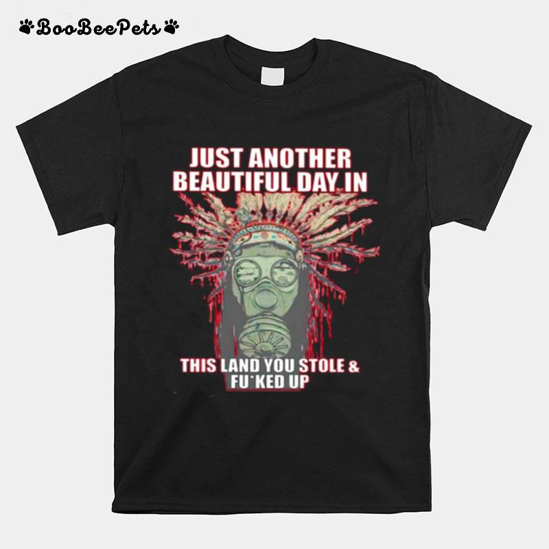 Native American Just Another Beautiful Day In This Land T-Shirt