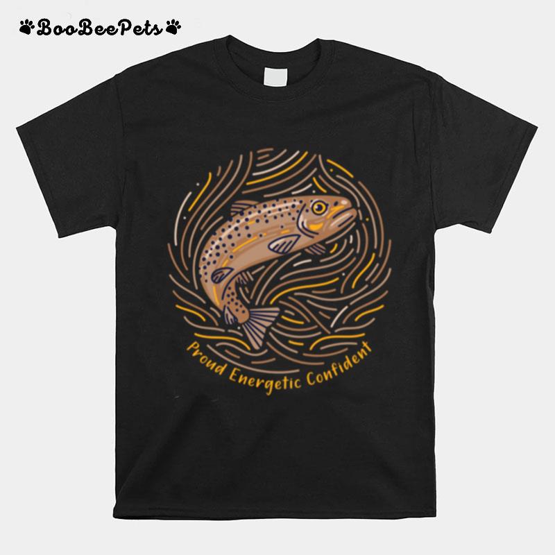 Native American Salmon Zodiac Sign Symbol For Leo T-Shirt