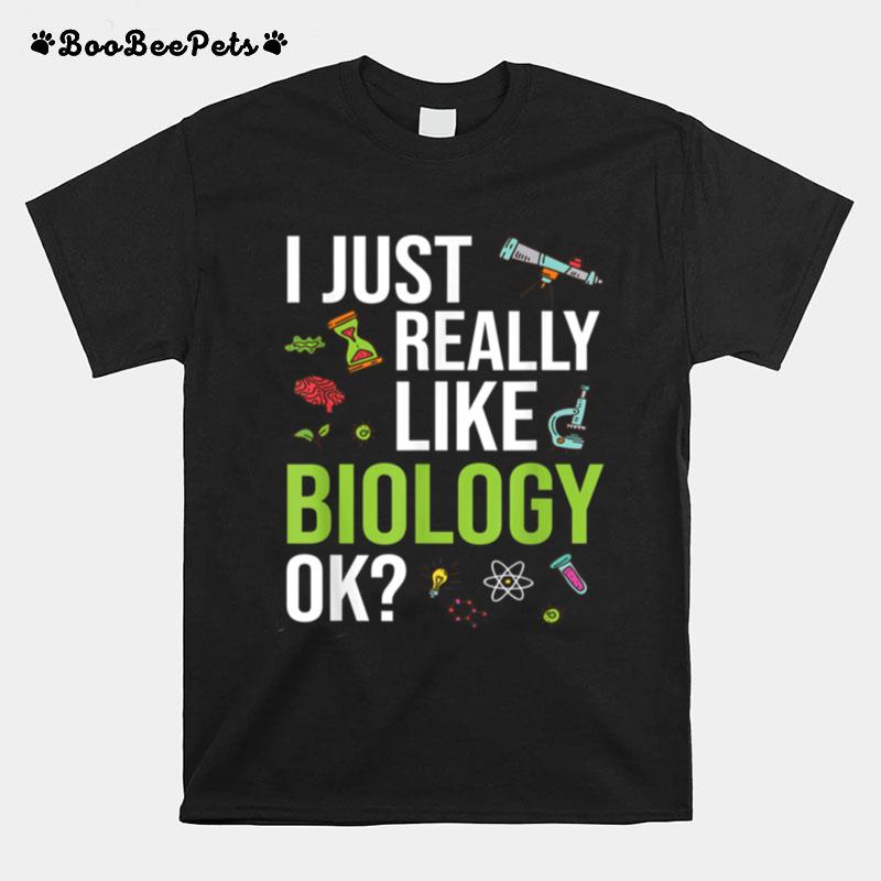 Naturwissenschaft Biologe Nerd Lustiges Geschenk Biologie T-Shirt