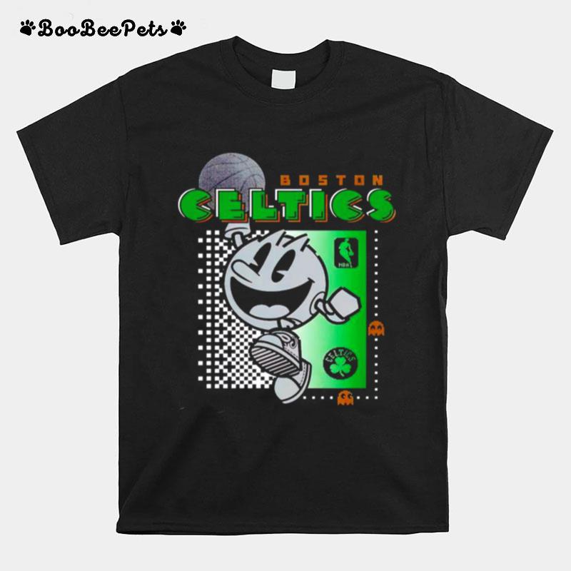 Nba Boston Celtics Pac Man Fighting T-Shirt