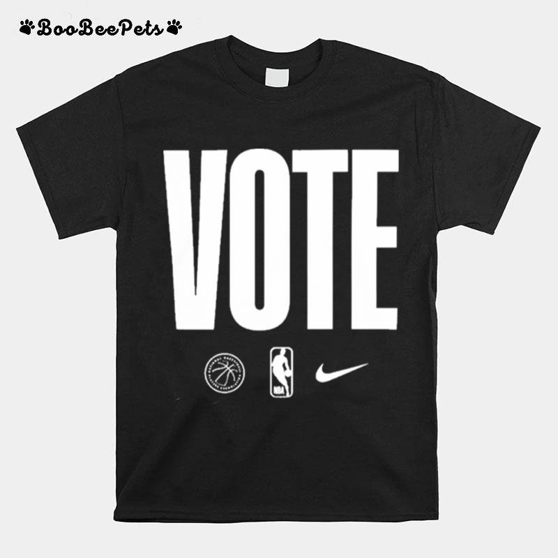 Nba Players Wearing Vote T-Shirt
