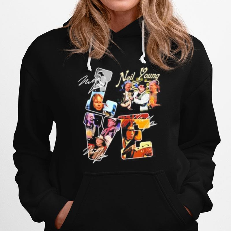 Neil Young Love Signatures Hoodie