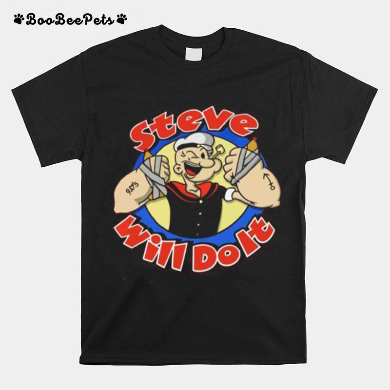 Nelk Boys Red Stevewilldoit Cartoon T-Shirt