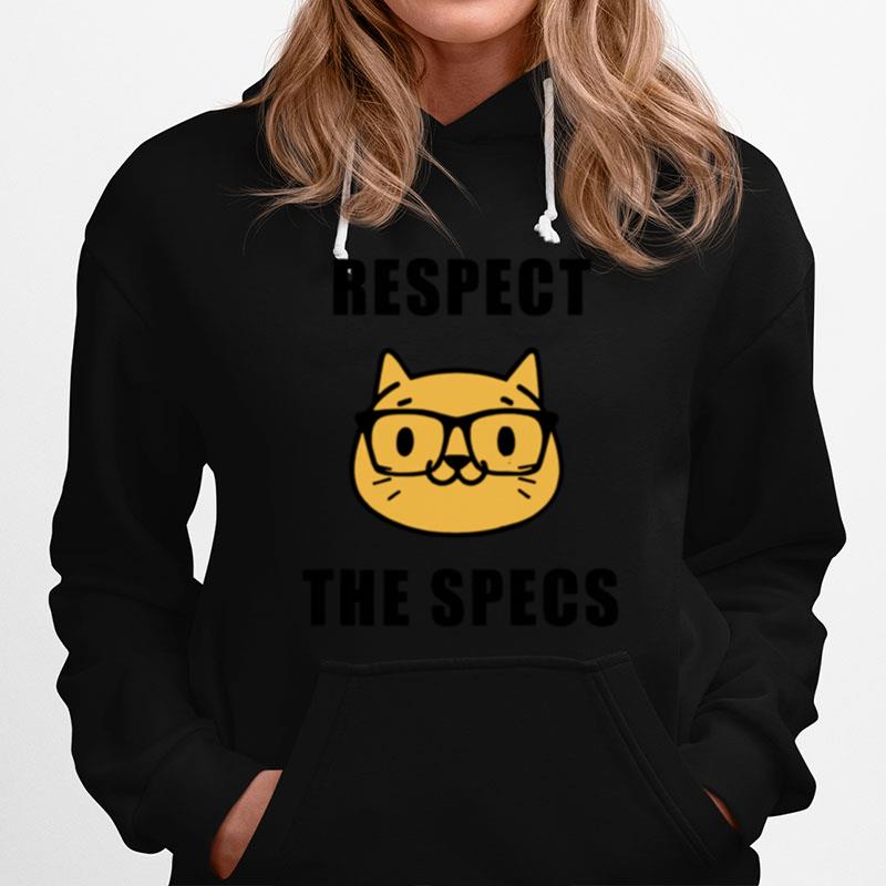 Nerdy Respect The Specs Cat Hoodie