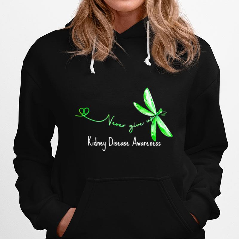 Never Give Up Kidney Disease Awareness Butterfly Hoodie