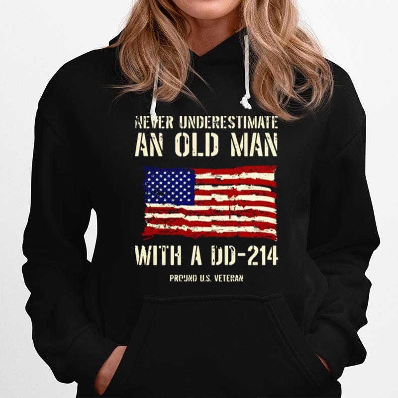 Never Underestimate An Old Man With A Dd - 214 Hoodie