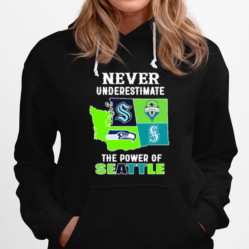 Never Underestimate The Power Of Seattle Seahawks Forever Seahawk Hoodie