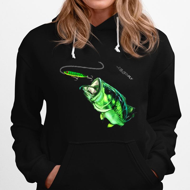 New Bass Fishing With Topwater Spook By Black Fly Hoodie