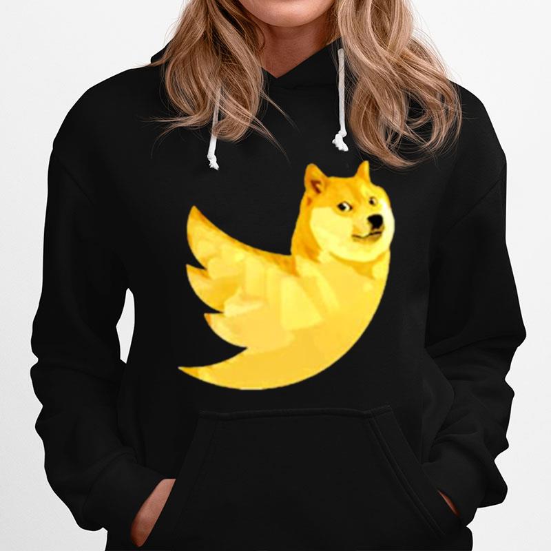 New Twitter Logo Dogecoin Elonmusk Hoodie
