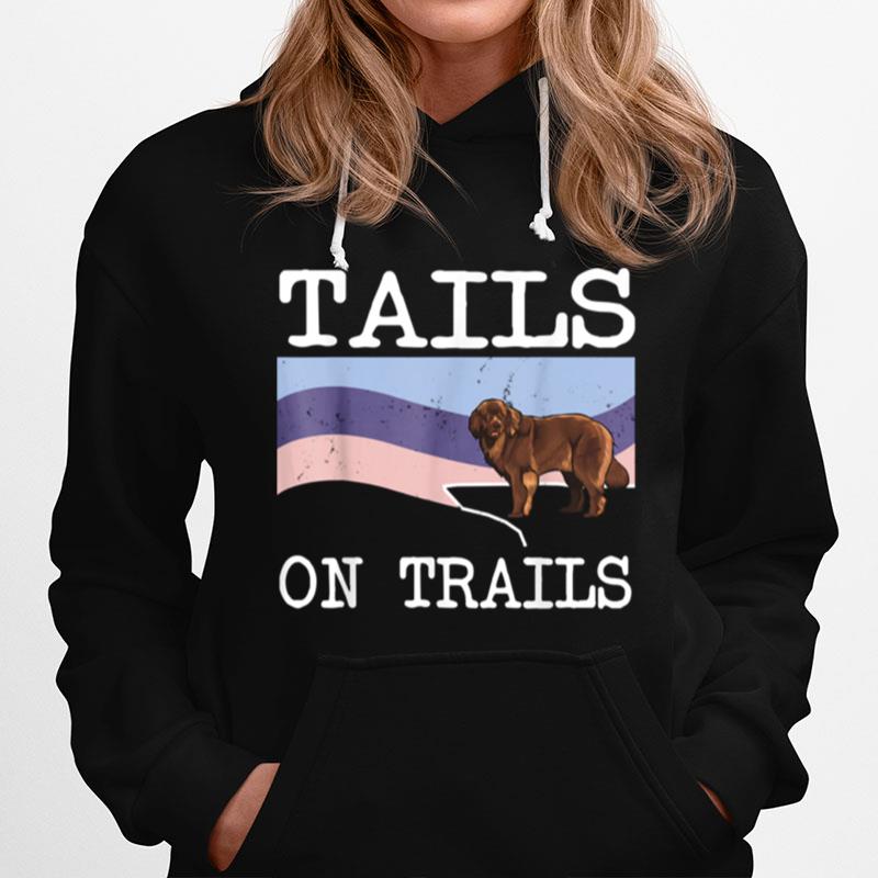 Newfoundland Tails On Trails Dog Hiking Hoodie