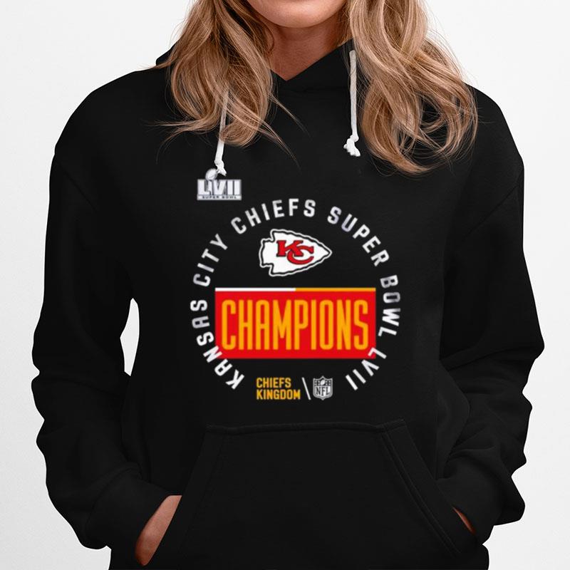 Nfl Kansas City Chiefs Win Super Bowl Lvii Champions Chiefs Kingdom Hoodie