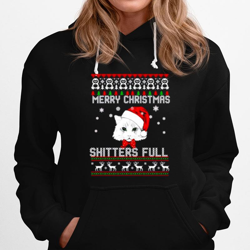 Nice Cat Merry Christmas Shitters Full Christmas Hoodie