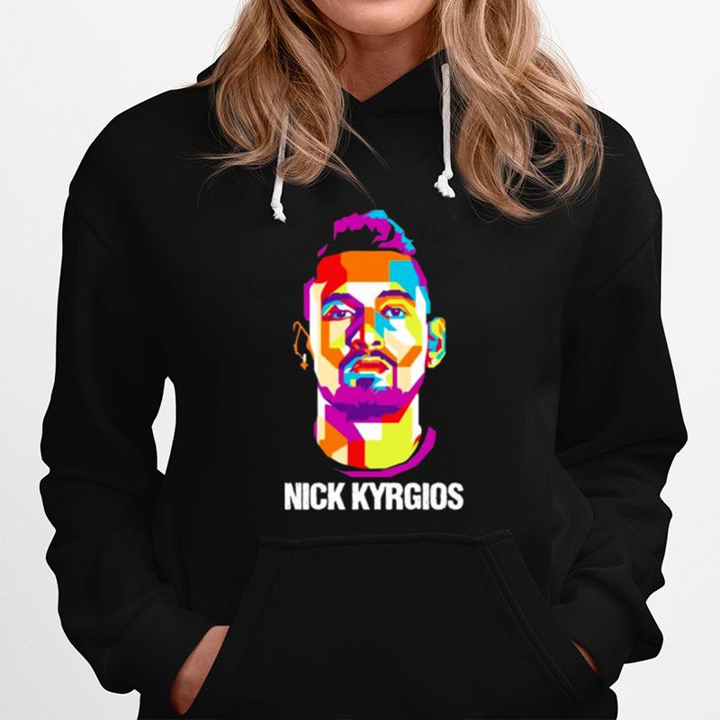 Nick Kyrgios Tennis Vector Art Hoodie