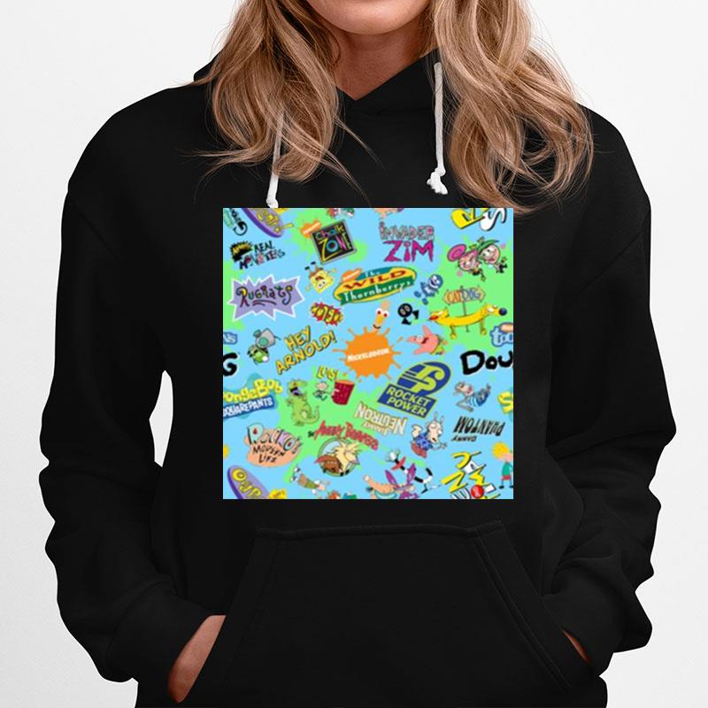 Nicktoons Hawaiian Printapalooza Catdog Hoodie