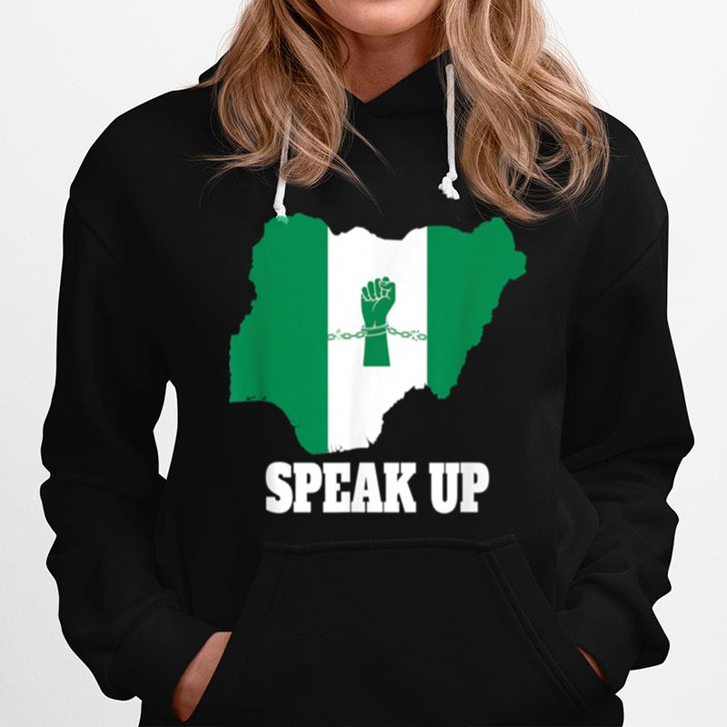 Nigeria Fist In Chains Speak Up Hoodie