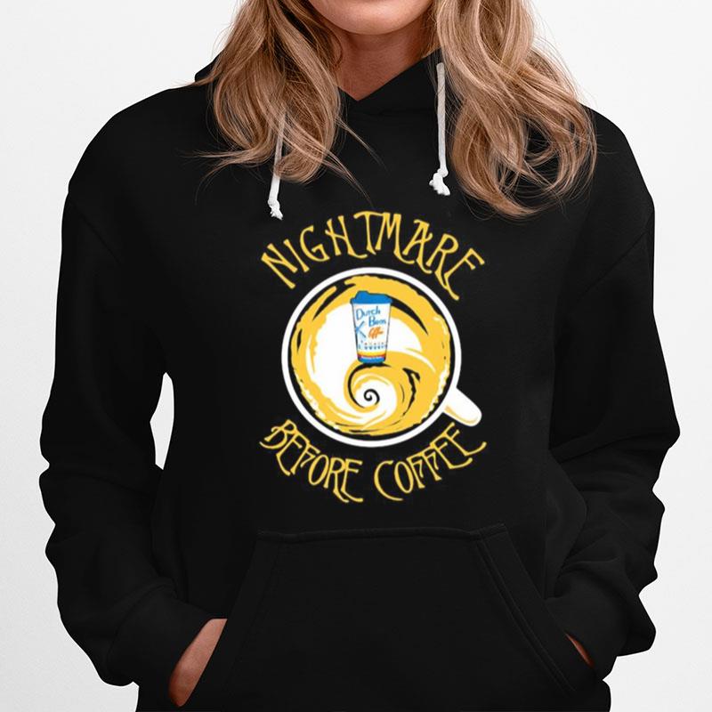 Nightmare Before Coffee Hug Dutch Bros Halloween Hoodie