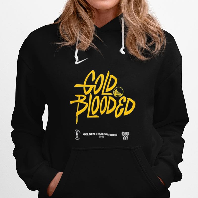 Nike Golden State Warriors Gold Blooded 2023 Nba Playoff Hoodie