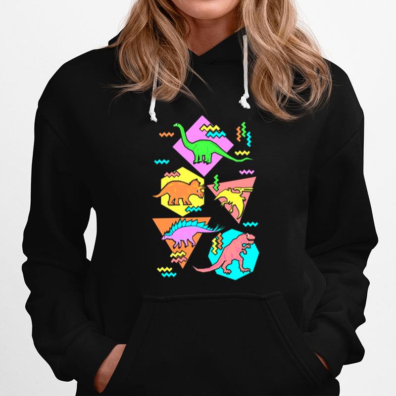 Nineties Dinosaurs Pattern Reptile Hoodie