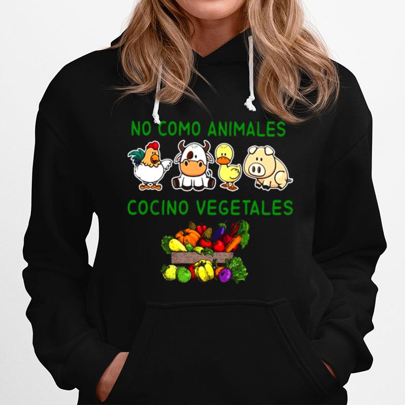 No Como Animales Cocino Vegetales Hoodie