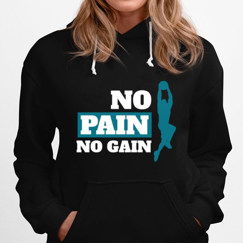 No Pain No Gain Basketball Workout Basketball Unisex Hoodie