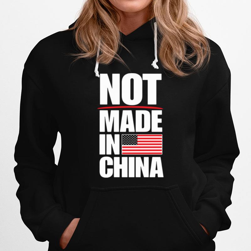 Not Made In China American Flag Hoodie