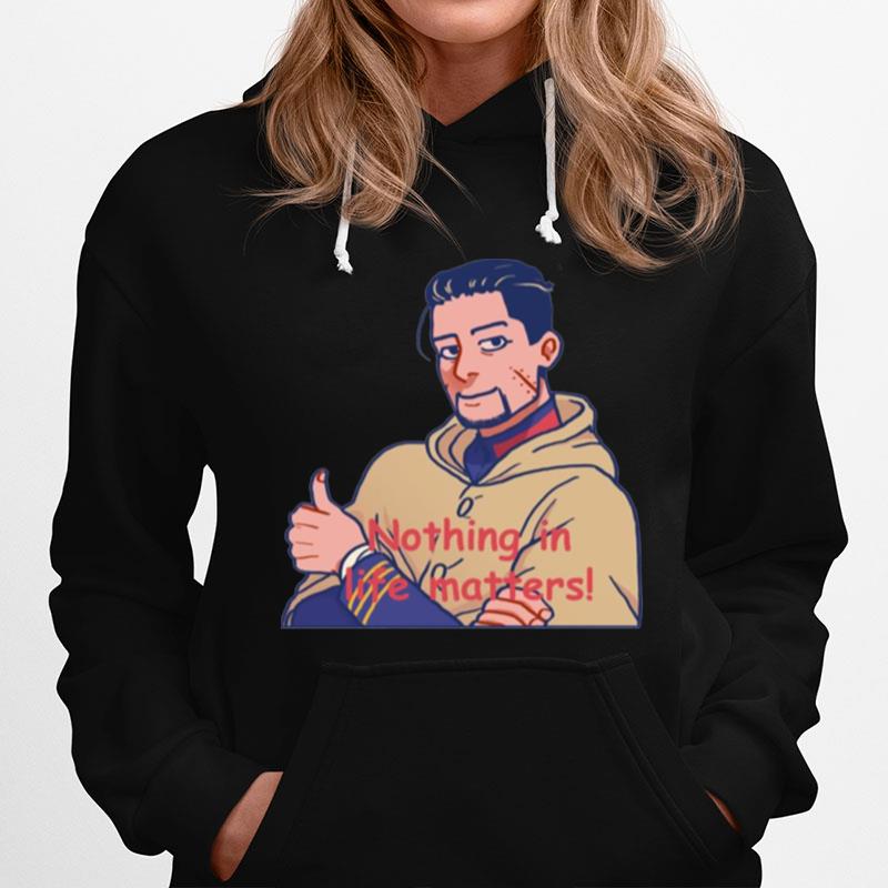 Nothing In Life Matters Iconic Illustration Nihilism Ogata Hoodie