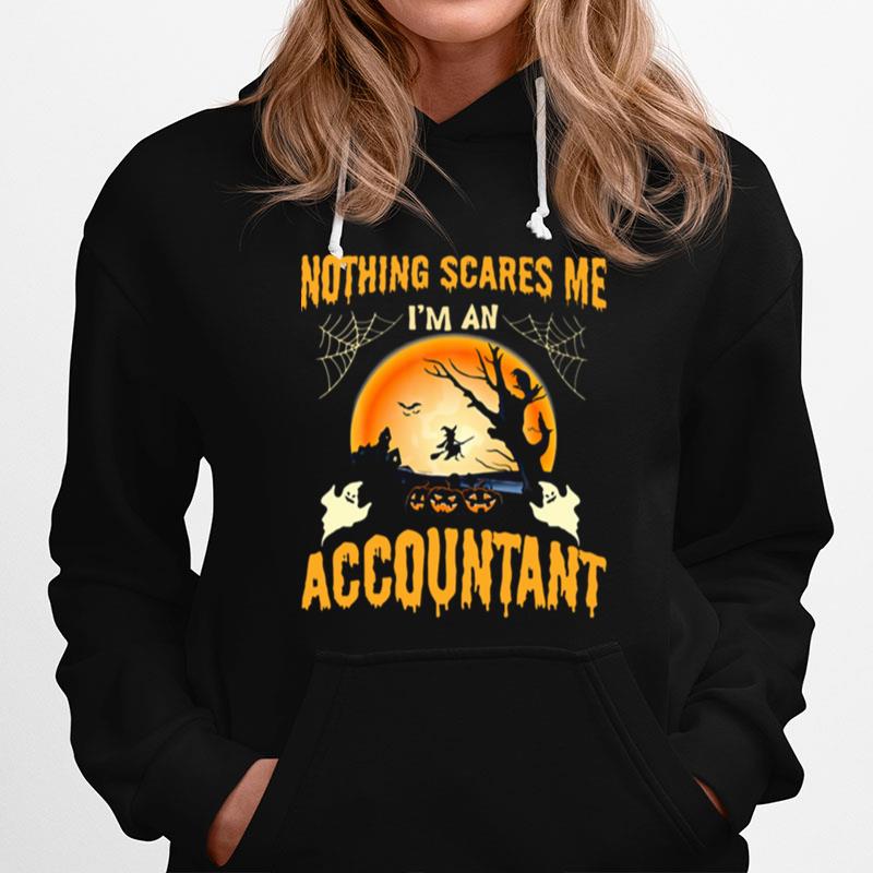 Nothing Scares Me I'M An Accountant Halloween Hoodie