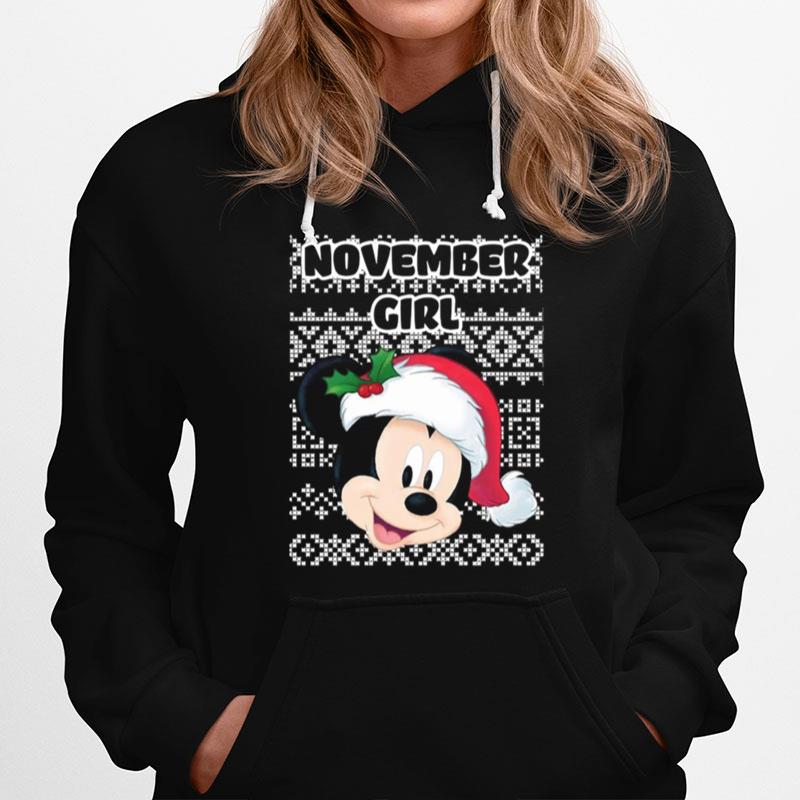 November Girl Mickey Mouse Hoodie