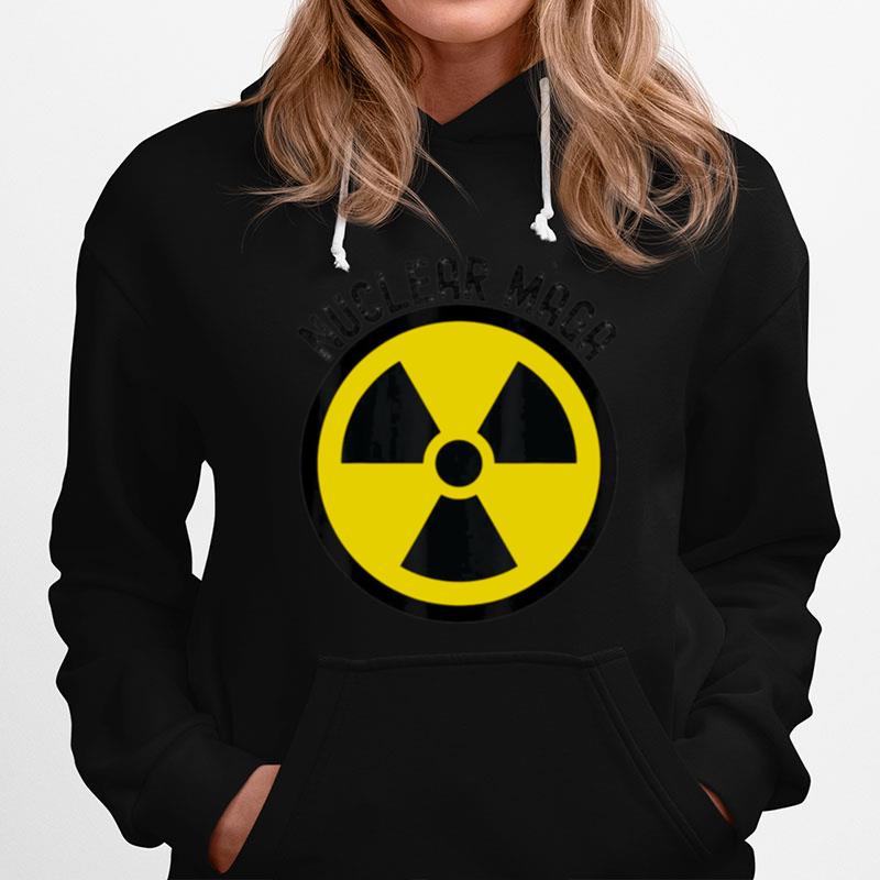 Nuclear Maga Trump Raid Meme Radioactive Symbol 2024 Hoodie