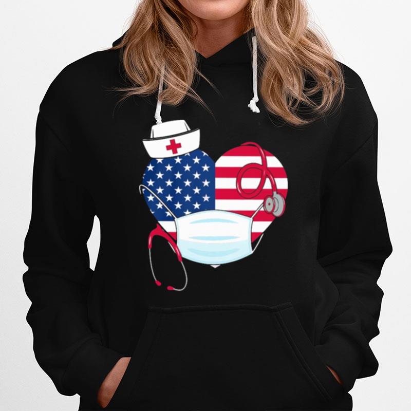 Nurse American Flag Hoodie