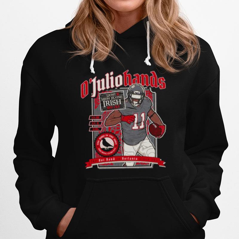 O Juliohands Irish Red Ale Craft Beer Label Design Julio Jones Hoodie