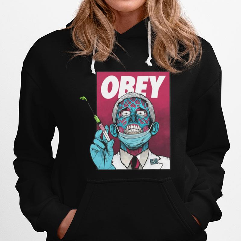 Obey Zombie Fauci Fauci Ouchie Political Hoodie