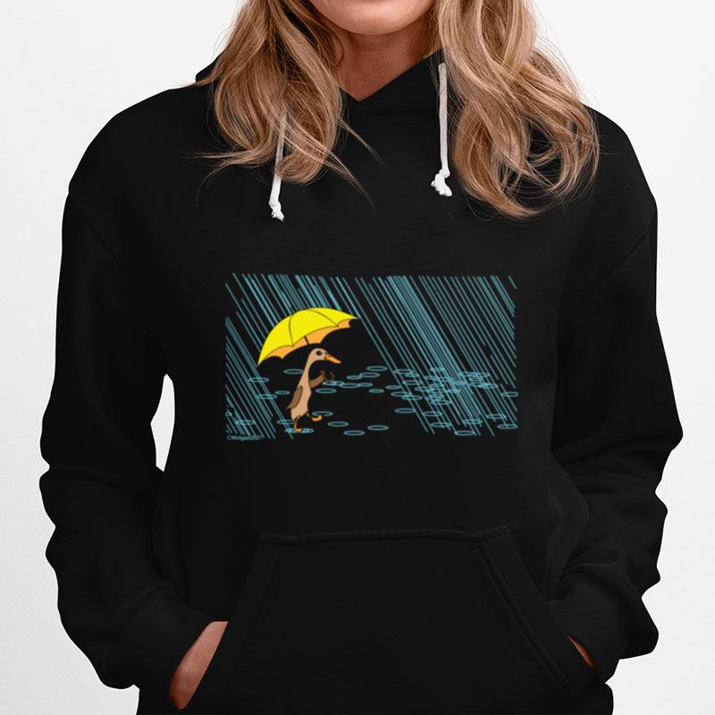 Odd Duck With A Yella Umbrella Hoodie