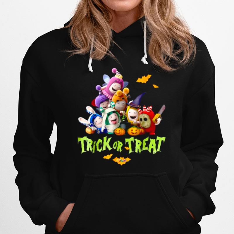 Oddbods Characters Halloween Trick Or Treat Cool Graphic S Hoodie