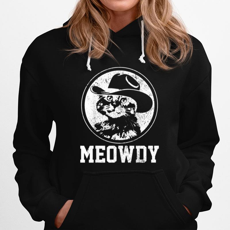 Official Meowdy Cat Cowboy Hat Hoodie