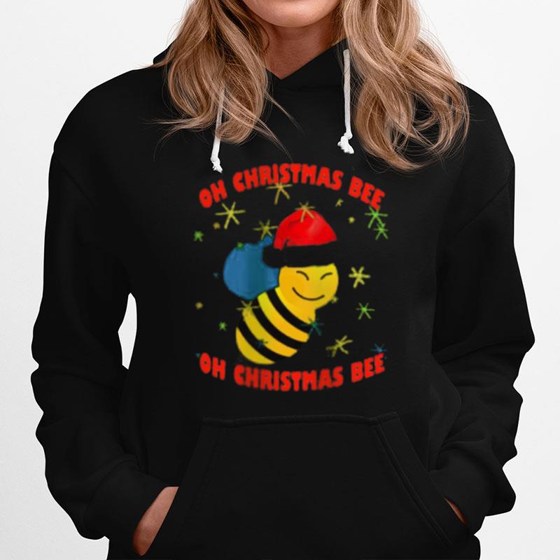 Oh Christmas Bee Santa Bee Xmas Hoodie