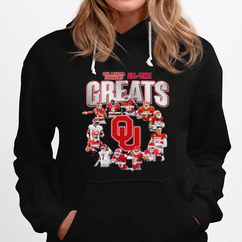 Oklahoma Sooners All Time Greats Player Team Football Hoodie