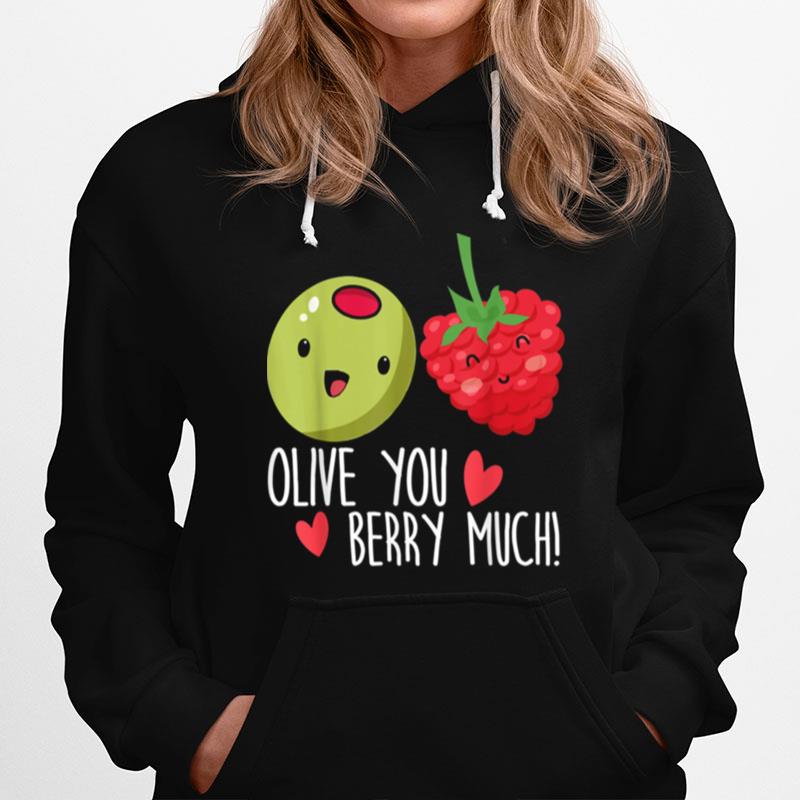 Olive You Valentines Relationship Couple Hoodie