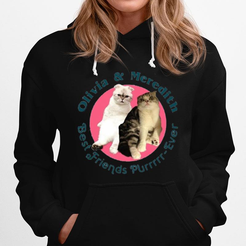 Olivia And Meredith Best Friends Purrr Ever Hoodie