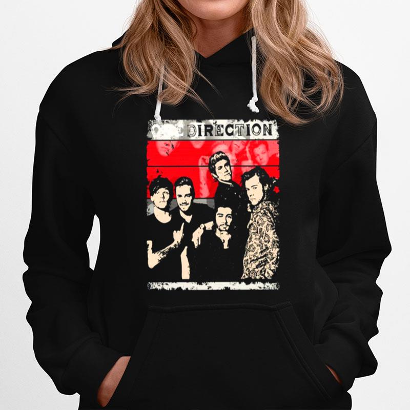 One Direction Pop Rock Band Vintage Art Hoodie