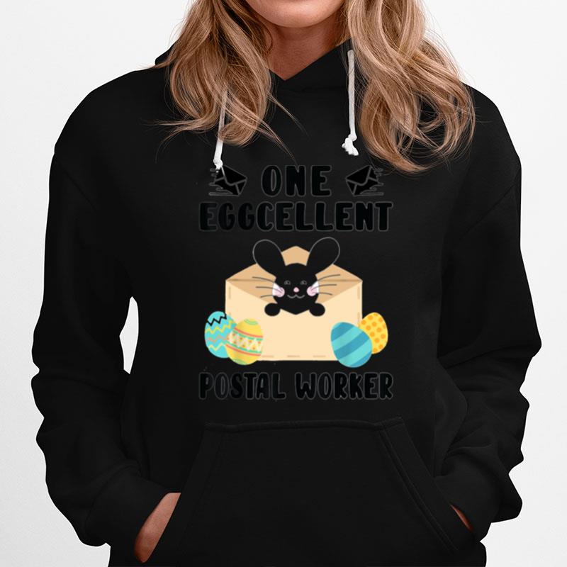 One Eggcellent Postal Worker Easter Day Egg Bunny Hoodie